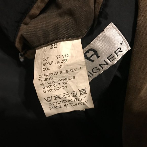 Aigner Men Jacket Brown Style in Italy Front Zippe - Picture 13 of 13